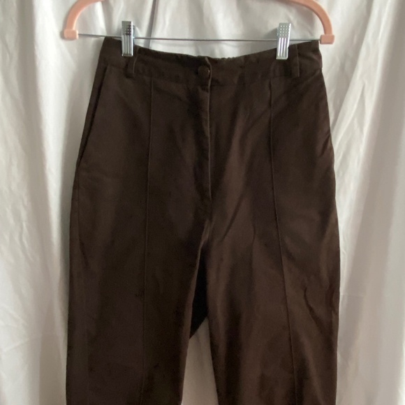 Cordera brown front seam pants, fits sizes 4-10 - Picture 1 of 5